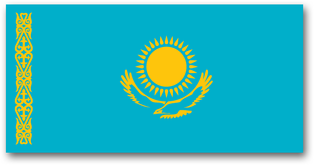 казахстанский флаг