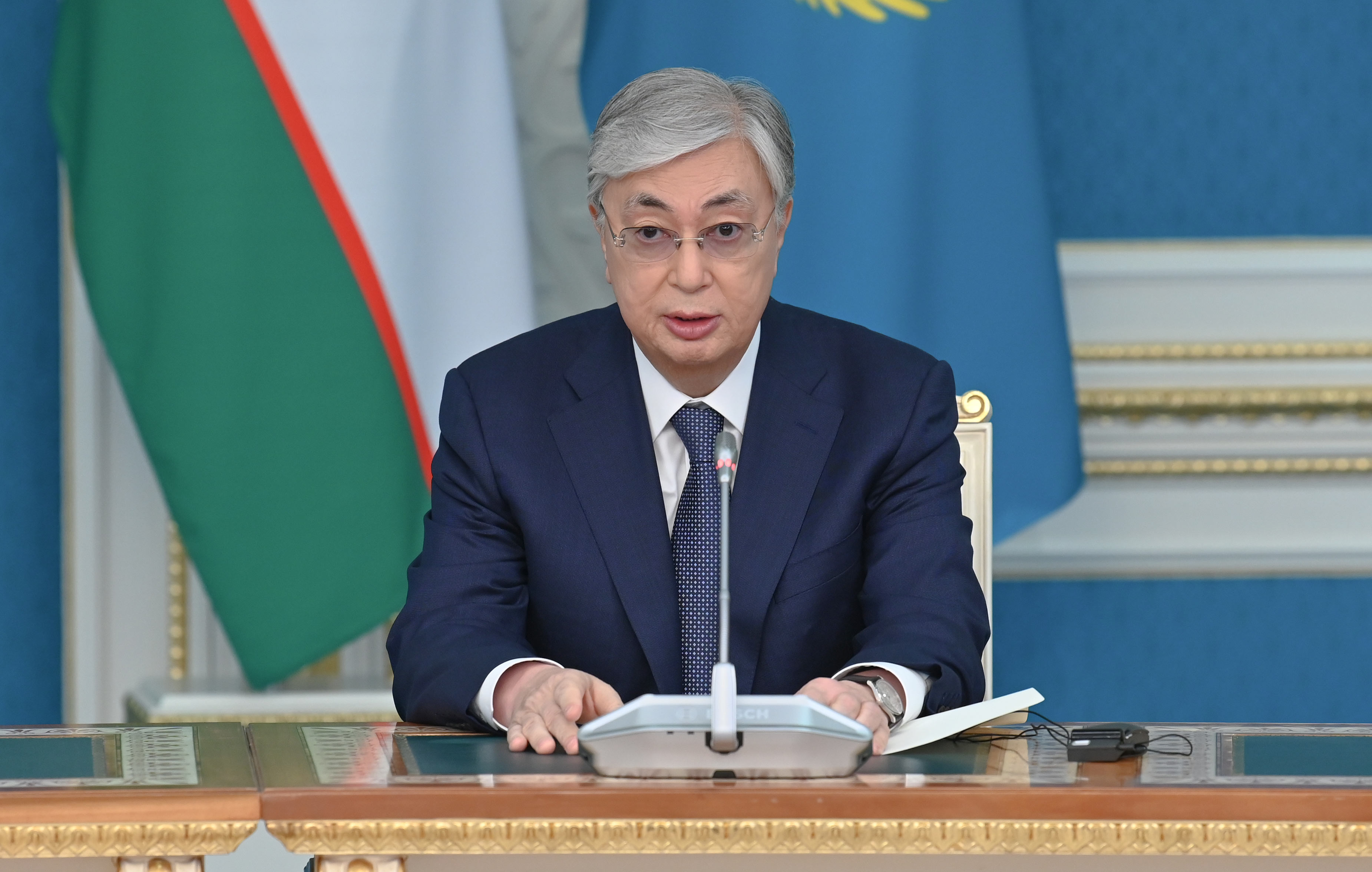 Қазақстан мен Өзбекстан Президенттері БАҚ өкілдері үшін бірлескен брифинг өткізді
